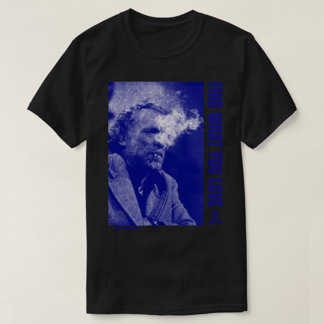 Camiseta O Retro Musical Charles Bukowski Oferece Presentes (Frente do Design)