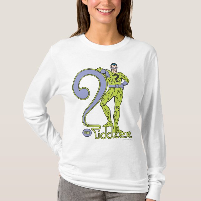 Camiseta O Riddler e o logotipo verde (Frente)