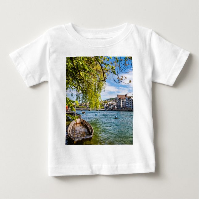 Camiseta O rio Limmat, Zurique (Frente)