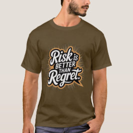 Camiseta O Risco é Melhor Que o Arrependimento Brown Street