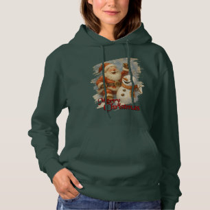 Camiseta O Riso de Papai Noel no Abraço do Inverno