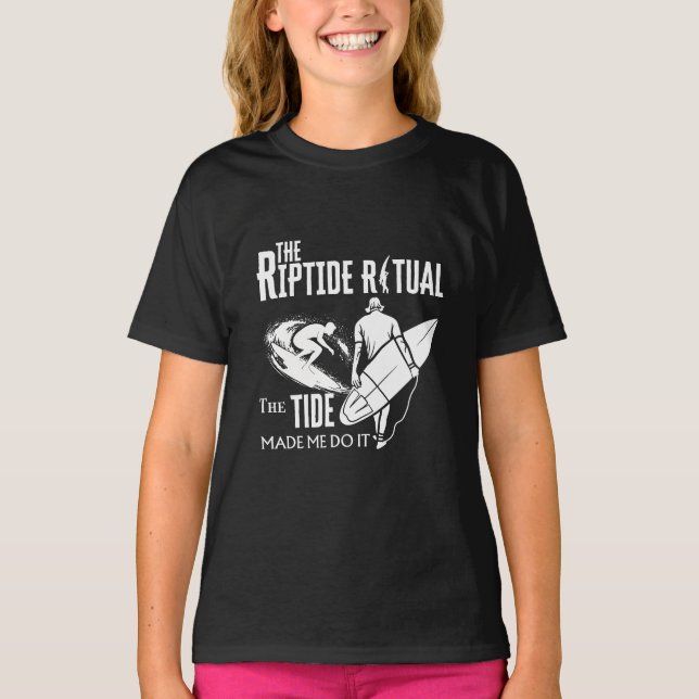 Camiseta O Ritual De Riptide Que A Cola Fez Faz (Frente)