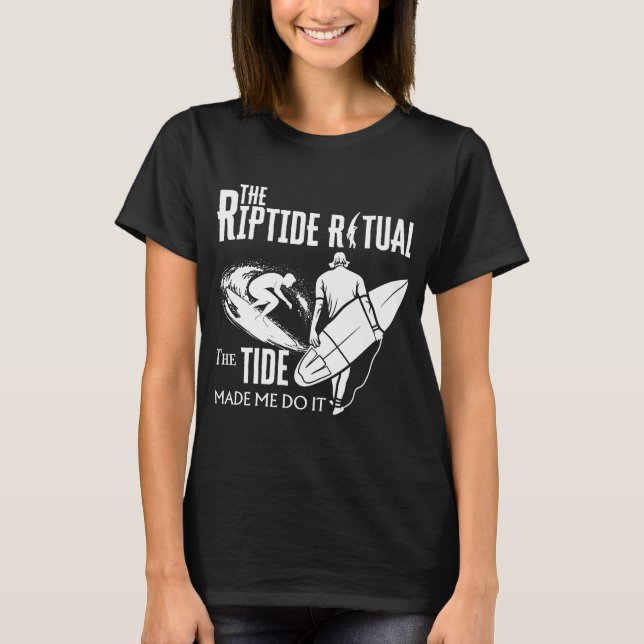 Camiseta O Ritual De Riptide Que A Lata Me Fez Fazer Isso (Frente)