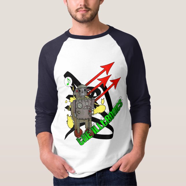 Camiseta O robô da música de Illtronics (Frente)