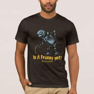Camiseta O robô velho legal engraçado quer o design do