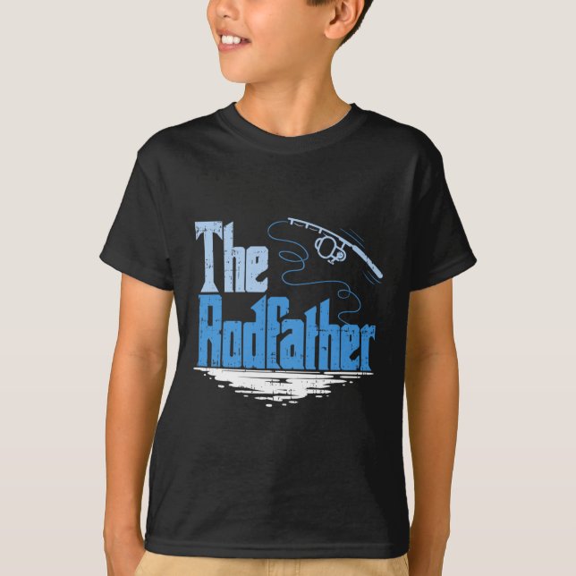 Camiseta O Rodfather Paródia Divertida de Pesca (Frente)