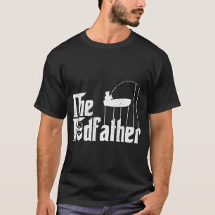 Camiseta O Rodfather Presentes Engraçados de Peixes e Pesca