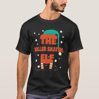 Camiseta O Roller Skating Elf Christmas Pajama - Roller S