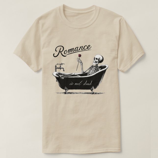 Camiseta O Romance Não Está Morto (Frente do Design)