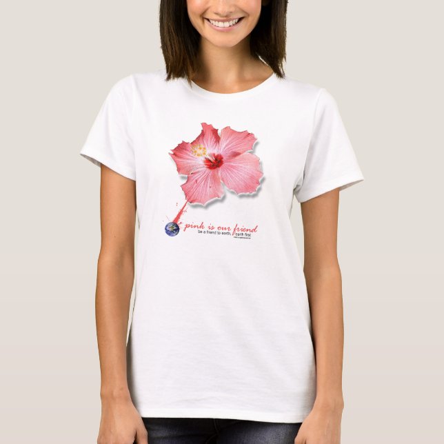 Camiseta o rosa é nosso amigo (Frente)