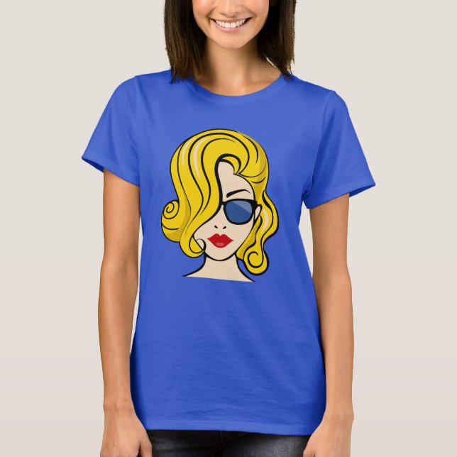 Camiseta O Rosto De Uma Mulher Bonita (Frente)