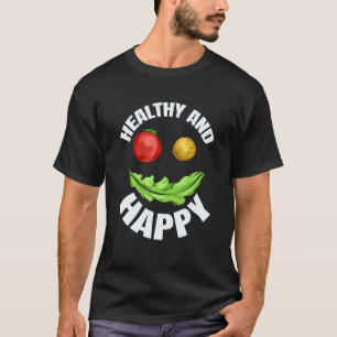 Camiseta O Rosto Veggie É Saudável E Feliz Porque É Veg