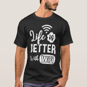 Camiseta O Roteador Wifi - Internet - Senha Aspas Computado