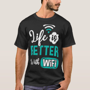 Camiseta O Roteador Wifi - Internet - Senha Aspas Computado