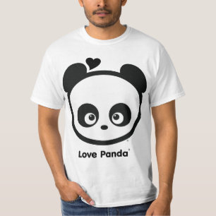 Camiseta O roupa dos homens do valor de Panda® do amor