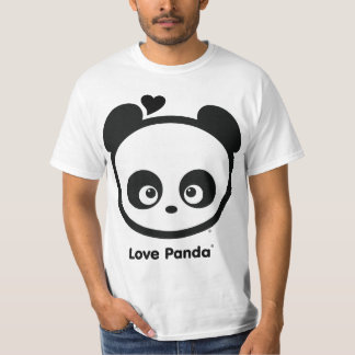 Camiseta O roupa dos homens do valor de Panda® do amor