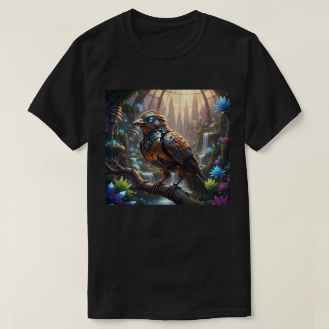 Camiseta O Rouxinol Mecânico (Frente do Design)