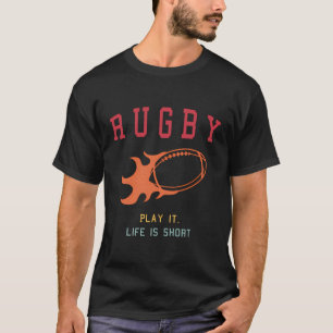 Camiseta O Rugby Life É Curto