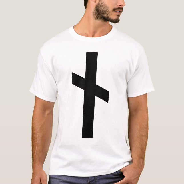 Camiseta O Rune Nauthiz (preto) (Frente)