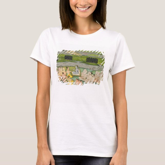 Camiseta O sábio Shuku Deva dirigindo-se ao Rei Parikhole e (Frente)