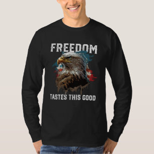 Camiseta O Sabor Da Liberdade É Tão Bom Patriótico Patrioti