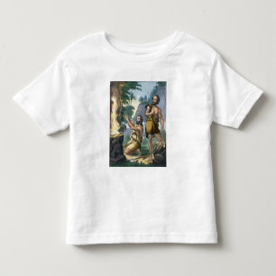 Camiseta O sacrifício de Cain e de Abel, de um impressão