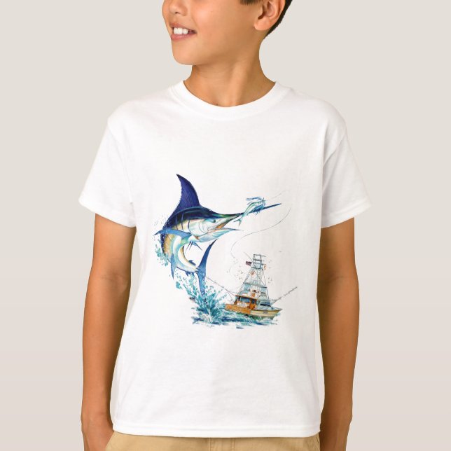 Camiseta O Sailfish toma a isca (Frente)