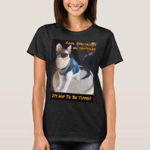 Camiseta O SALVAMENTO TNR do gato "é anca ser derrubado "