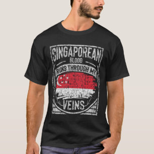 Camiseta O Sangue De Singapura Atravessa Minhas Veias