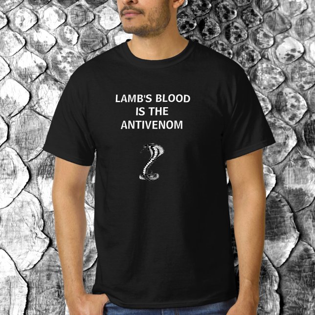 Camiseta O Sangue do Patriot Lamb é o Antivenom (Criador carregado)