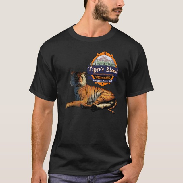 Camiseta O sangue do tigre infundido com o ADN de Adonis (Frente)