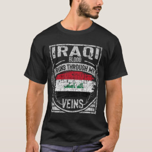 Camiseta O Sangue Iraquiano Atravessa Minhas Veias