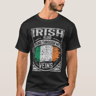 Camiseta O Sangue Irlandês Atravessa Minhas Veias