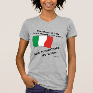Camiseta O Sangue Italiano Atravessa A Veia Em Algum Moment