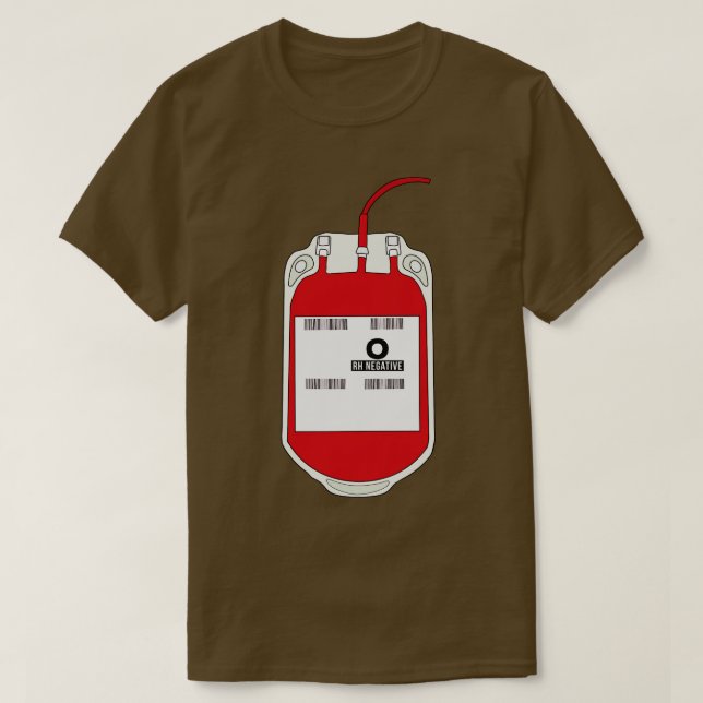 Camiseta O Sangue Negativo (Frente do Design)