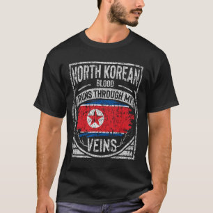 Camiseta O Sangue Norte-Coreano Atravessa Minhas Veias