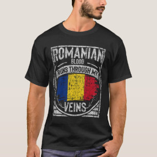 Camiseta O Sangue Romeno Atravessa Minhas Veias