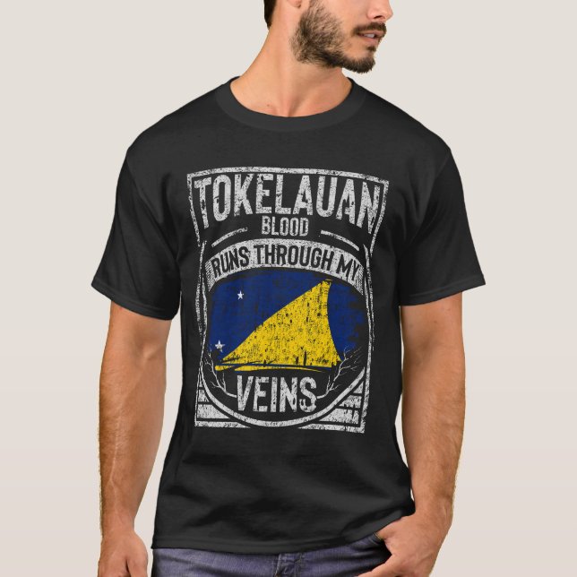 Camiseta O Sangue Tokelauan Atravessa Minhas Veias (Frente)