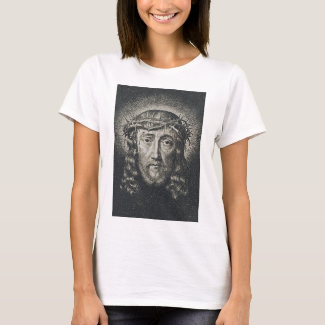 Camiseta O Santo Rosto coroado de espinhos (Frente)