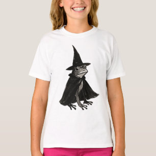 Camiseta O Sapo Bruxo – Design de Halloween com Pincel de T