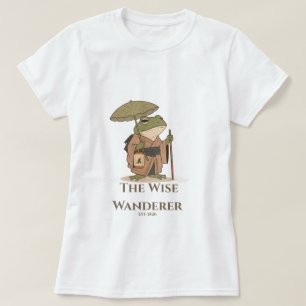 Camiseta O Sapo Viajante Sábio com Ilustração de Lanterna