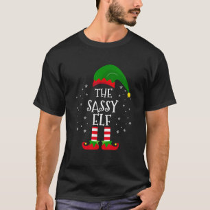 Camiseta O Sassy Elf Family Matching Group Idea Funny Chr