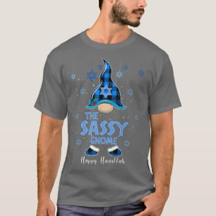 Camiseta O Sassy Gnomo Feliz Hanukkah Gnomos Judeus