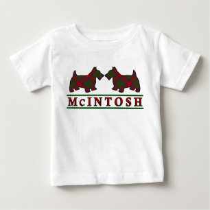 Camiseta O Scottie de McIntosh do clã persegue o Tartan