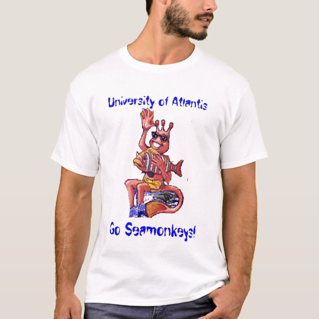 Camiseta o seamonkey, universidade de Atlantis, vai (Frente)