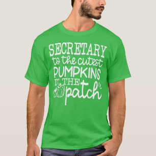 Camiseta O Secretário Do Halloween Cutest Pumpkin No Patch