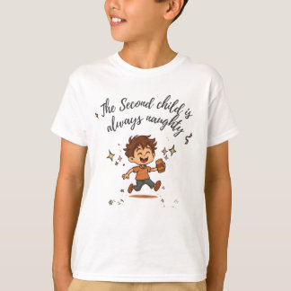 Camiseta O Segundo Filho é Sempre Travesso