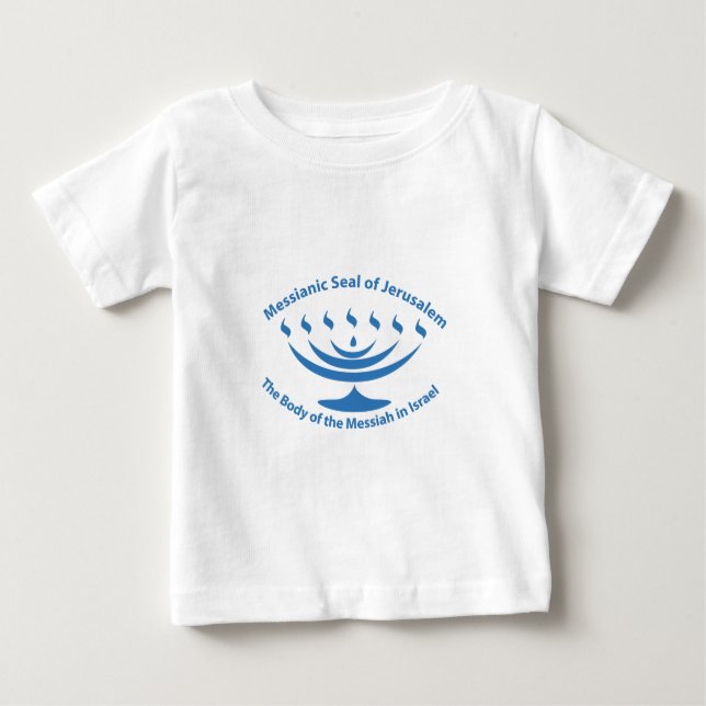 Camiseta O selo judaico messiânico de Jerusalem (Frente)