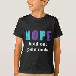 Camiseta O Semicolão Segura Na Dor Termina A Consciência Do