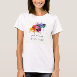 Camiseta O semicolon minha história não se acaba